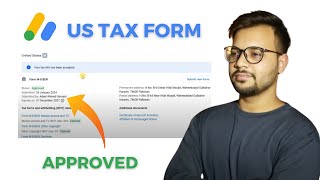 How to Fill US Tax Info In Google AdSense 2024  Resubmit Tax Information  US Tax Form Kaise Bhare [upl. by Enttirb]