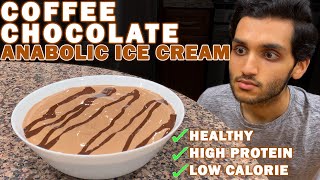 Coffee Chocolate PROTEIN ICE CREAM  ANABOLIC Healthy Dessert  solving ice problems [upl. by Concettina54]