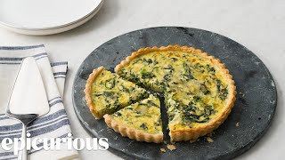 Say Yes to Brunch With This Delicious Spinach and Cheese Quiche [upl. by Aramahs]