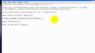 Format Sonrası Ethernet Kartı Driverini Yükleme [upl. by Miguel901]
