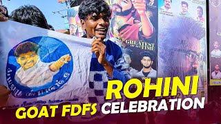 Goat FDFS Celebration  Chennai Rohini Celebration  Thalapathy Vijay  Venkat Prabu  ERROR 404 [upl. by Zannini]