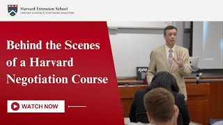 Behind the Scenes of a Harvard Negotiation Course [upl. by Sulamith]