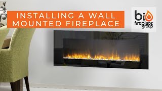 How To Install ANY WallMounted Electric Fireplace  Bio Fireplace Group [upl. by Gery]