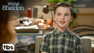 Sheldon Wants To See Stephen Hawking At CalTech Clip  Young Sheldon  TBS [upl. by Ecirtac]