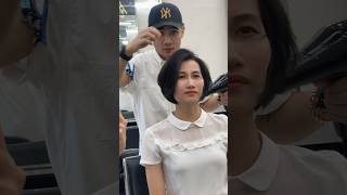 Dang Hieu Layer bob haircut  Kiểu tóc ngắn cho tóc dày layerbobhaircut danghieuhairstylist [upl. by Aryaz]