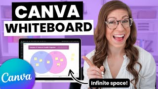 How to Use Canva Whiteboard  Tutorial for Teachers [upl. by Aneehsit]