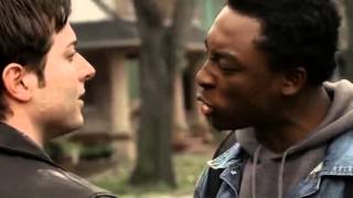 The Sopranos AJ and friends beat up black guy [upl. by Ardnuahs]