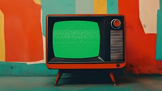 Retro TV Green Screen Animation A Vibrant Revelation [upl. by Jaqitsch]