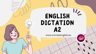 English Dictation A2 ✦ Dictation 1 ✦ Dictado en inglés [upl. by Hebe]