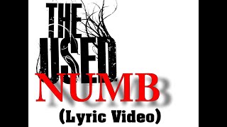 The Used  Numb Lyric Video [upl. by Immat]