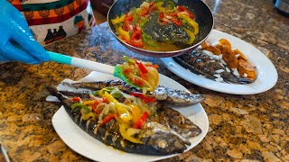 Poisson braisé  Thomson ya kotumba  Grilled fish recipe  trop bon 😋 [upl. by Ahsekar]