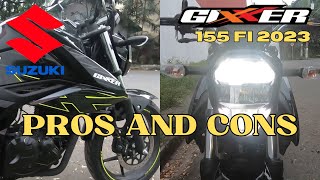 Gixxer 155 FI 2023  Pros and Cons  Windmill farm ride  Pililia Rizal [upl. by Engen]