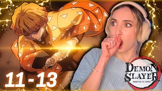 THUNDERCLAP AND FLASH⚡️Lets GO Zenitsu DEMON SLAYER REACTION Episodes 11 12 13 [upl. by Xanthus913]