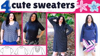 4 ADORABLE SWEATERS YOULL REALLY LOVE Arlington sweater Love Notions Relaxed sewing [upl. by Dobrinsky170]