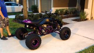 Completely custom MX YFZ450 Purple and Black Tons of big br [upl. by Tarrant]