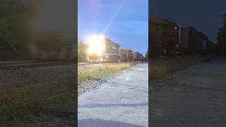 Florida East Coast Railway train 206 passes South Daytona FL at Big Tree Road 7112024 [upl. by Olly]