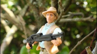 Jurassic Park Toy Recreation  Clever Girl amp Robert Muldoons Death [upl. by Mirella]