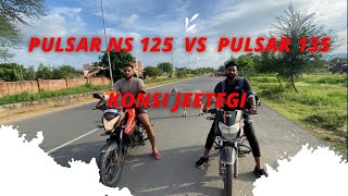 pulsar ns 125 vs pulsar 135 result🤯 [upl. by Naujat]