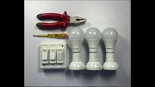 How to Wire 3 Bulbs with 3 Switches Simple StepbyStep Guide for Beginnersquot [upl. by Ennagroeg]