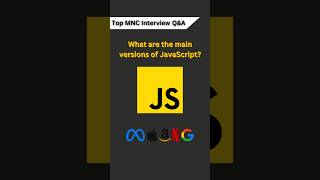 What are the main versions of JavaScript javascript coding programming [upl. by Yemrej969]