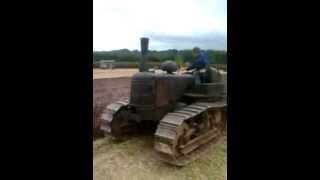 fowler crawler ploughing [upl. by Aliuqehs]