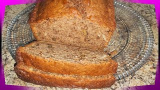 Banana Bread Recipe  Cocoa Banana Nut Bread [upl. by Airetnahs]