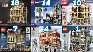 Ranking ALL 18 Lego Modular Buildings from WORST to BEST [upl. by Adiuqal]