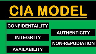 CIA Model  Confidentiality Integrity Availability Authenticity and NonRepudiation  Hindi [upl. by Cul66]