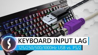 Keyboard Input Lag 125 250 500 1000Hz USB vs PS2 [upl. by Alver]