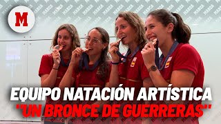 Las nadadoras artísticas felices con el bronce quotLuchamos como guerrerasquot I MARCA [upl. by Aerdnad646]