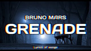 Bruno Mars  Grenade Lyrics [upl. by Buttaro]