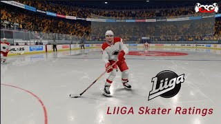 LIIGA Skater Ratings in NHL 25 Glovesavegaming v1 [upl. by Adaven47]