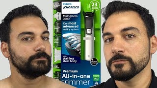 Beard Trimming  Philips Norelco Multigroom 7000  Model MG7750 [upl. by Melany]