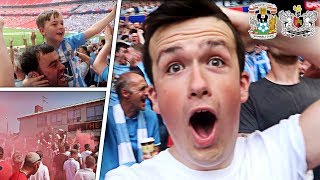 COVENTRY ARE PROMOTED TO LEAGUE ONE  PLAY OFF FINAL SCENES [upl. by Leahcimdivad]