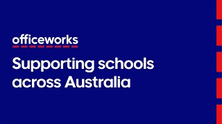 Officeworks Supporting Schools Across Australia [upl. by Akimik]