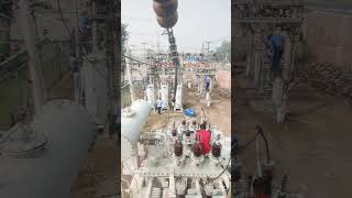 substation maintenance work time substation viralreelsfb highvoltage Lineman linemanlife [upl. by Ailina]