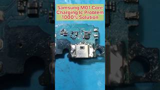 Samsung m01 Core charging ic jumper Solution mobilesolution short [upl. by Yelahc]