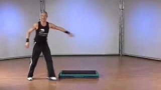 Step aerobics choreography with breakdown [upl. by Medina]