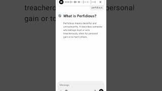 What is Perfidious [upl. by Seidule780]