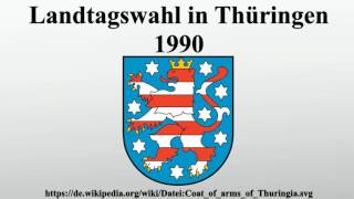 Landtagswahl in Thüringen 1990 [upl. by Asirral]