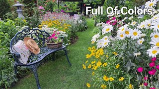 A Delightful Garden with Vibrant Summer Blooms  Perennial Garden Tour [upl. by Sirron431]