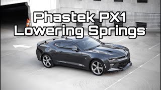 Best Lowering Springs Phastek PX1 Lowering Springs 2018 Camaro SS Review [upl. by Gnuhc]