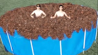 We Filled a Pool With Human Hair [upl. by Kramal754]