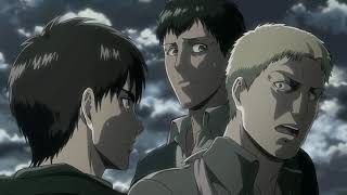 Attack On Titan Season 2  Reiner amp Bertholdts Transformation  English Dub [upl. by Howes]