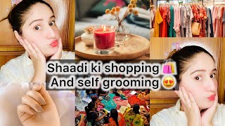 Shadi ki shopping 🛍️ self grooming tips for housewives 👍🏻 [upl. by Andras]