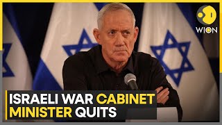 Israel Benny Gantz quits war cabinet accuses Netanyahu of preventing true victory  WION [upl. by Yevoc]