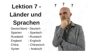 Deutschkurs A11 Lektion 7 LänderSprachenNationalitäten [upl. by Pillihp]