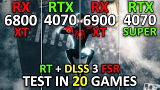 RX 6800 XT vs RTX 4070 vs RX 6900 XT vs RTX 4070 SUPER  Test in 20 Games  1440p  2024 [upl. by Yhtomit]