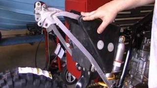 Part 50 Motocross bike Installing subframe and fenders YZ250F [upl. by Griffiths254]