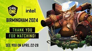 ESL One Birmingham 2024  WEU Closed Qualifiers  C Stream [upl. by Darach]